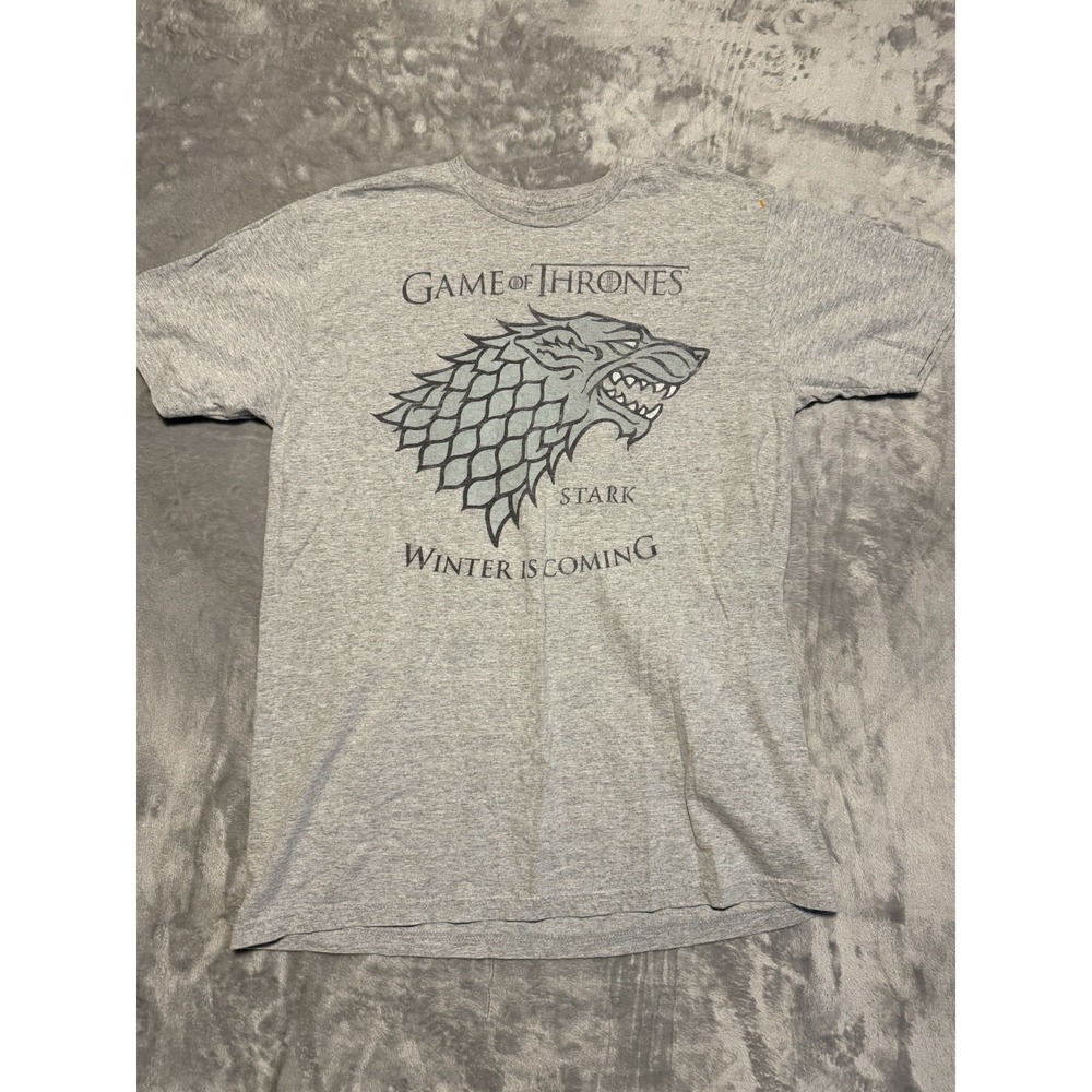Game Of Thrones T-Shirt Men XL Gray House Stark Winter Is Coming Graphic Tee